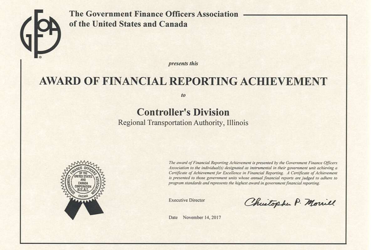 Gfoa 2016 cafr award