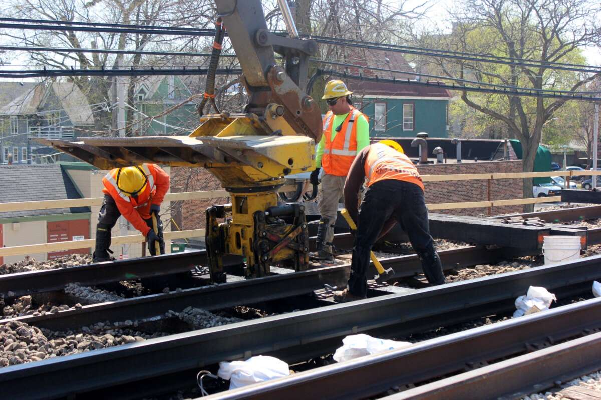 C1 green line trackwork source cta