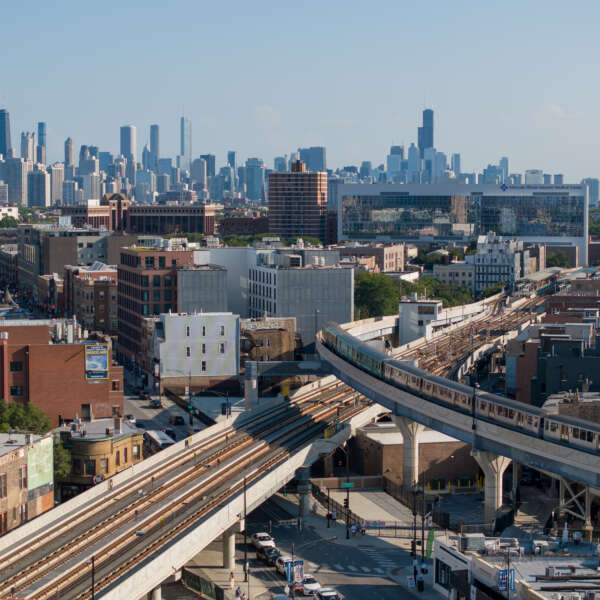 Track infrastructure north of Belmont red line