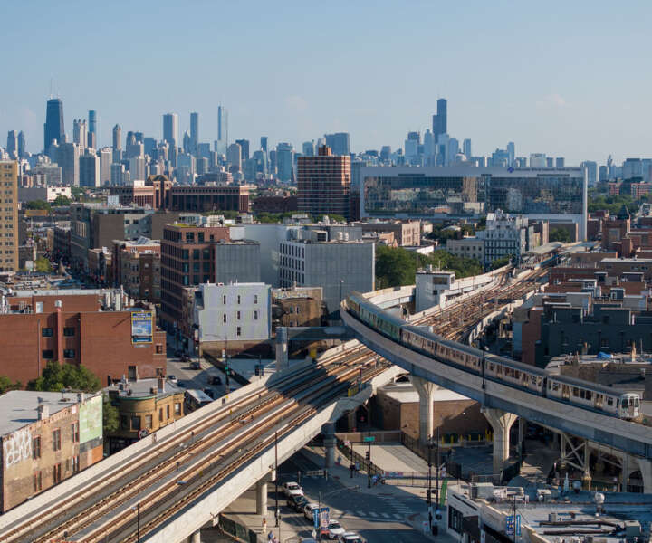 Track infrastructure north of Belmont red line