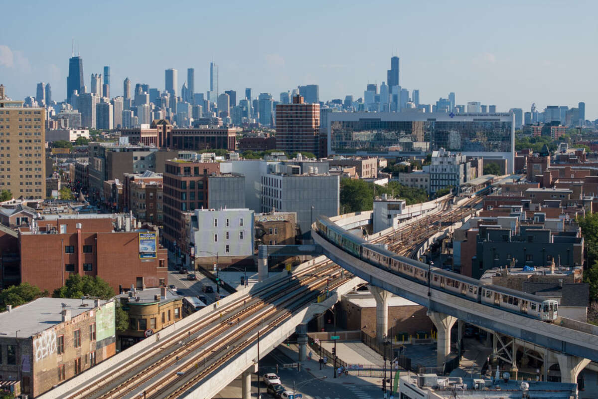 Track infrastructure north of Belmont red line