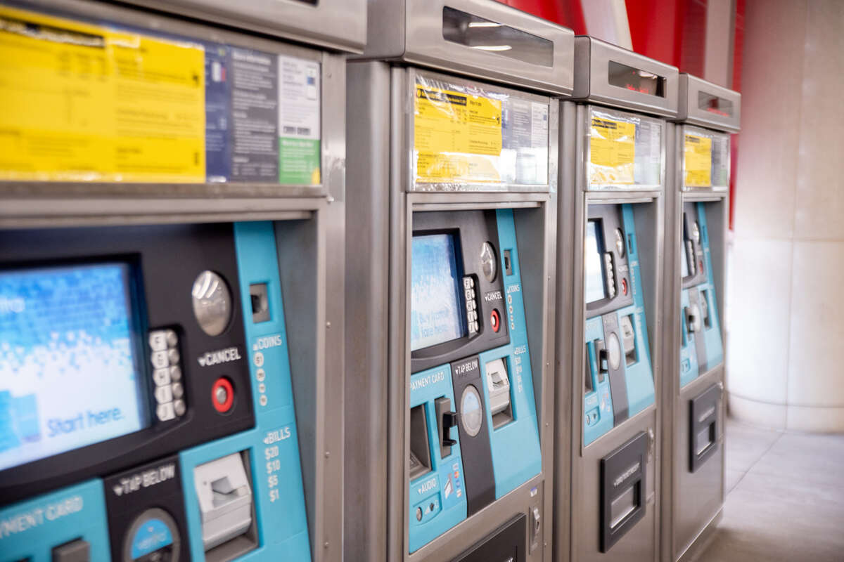 Ventra pay machines.